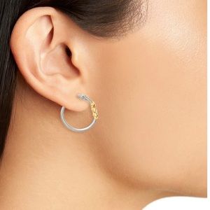 Tory Burch small hoop earrings with logo